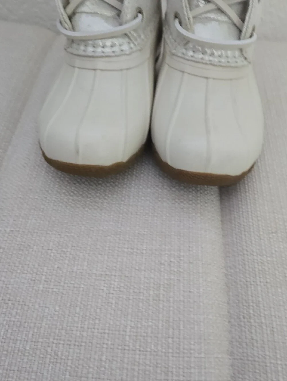 Sperry Kids Cream White Waterproof Duck Boots